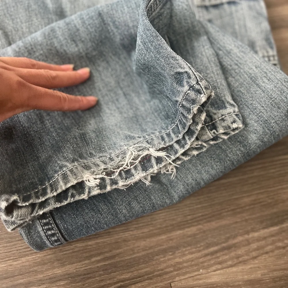 Tommy Hilfiger Vintage Light blue Washed Loose Fit Carpenter Jeans - Picture 3 of 11